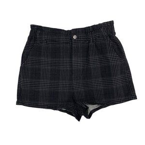 Tinseltown‎ Shorts 7 Gray Plaid High Waist Grunge Y2K Streetwear